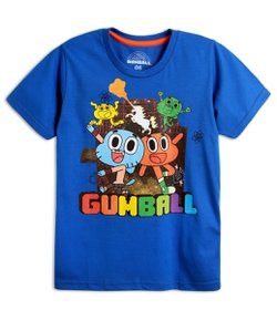 Camiseta Infantil com Estampa Gumball - Tam 4 a 14 