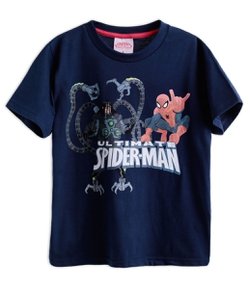 Camiseta Infantil com Estampa Homem Aranha - Tam 2 a 12 