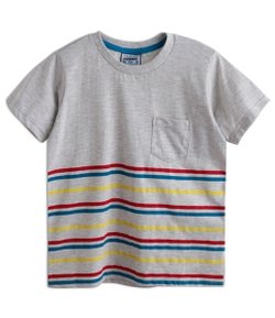 Camiseta Infantil com Listras - Tam 4 a 12 