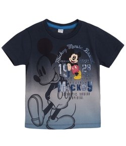 Camiseta Infantil Degradê com Estampa Mickey - Tam 1 a 4 