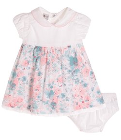 Vestido Infantil Floral - Tam 0 a 18 meses