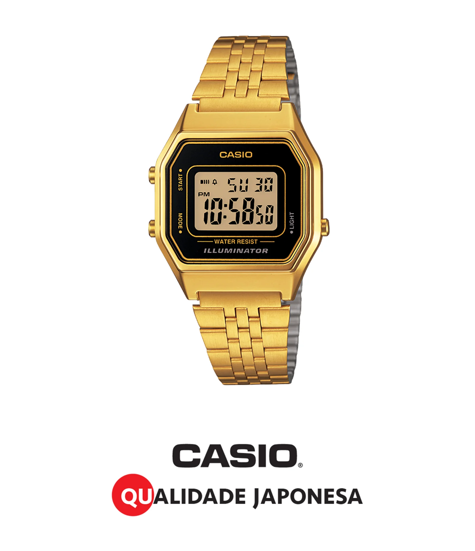 Relógio Casio Unissex Digital LA680WGA-1DF U 3