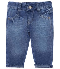 Calça Infantil em Jeans - Tam 0 a 18 meses