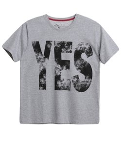Camiseta com Estampa Yes - Tam 10 a 16 