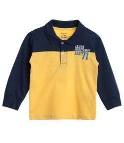 Camiseta Polo Infantil com Bordado - Tam 1 a 4 