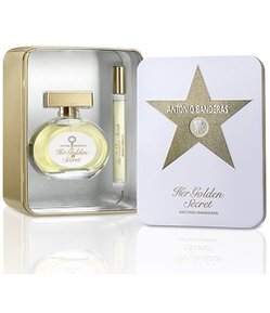 Perfume Her Golden Secret Deluxe Mettalic Eau De Toillete- Antonio Banderas