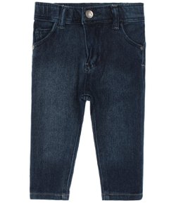 Calça Infantil Imitando Jeans - Tam 0 a 18 meses 