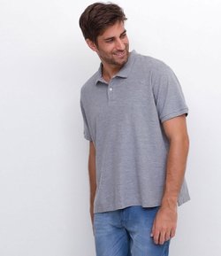 Camisa Polo Básica em Piquet