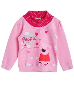 Blusão Infantil com Estampa Peppa Pig - Tam 1 a 6 