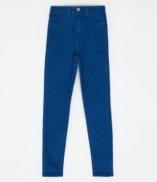 Pantalón Skinny Jeans con Cintura Alta  Azul 2