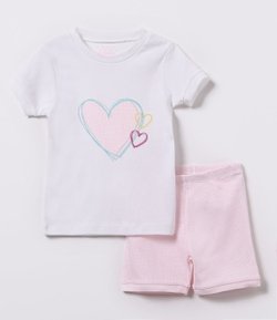 Pijama Infantil Estampado - Tam 1 a 4  
