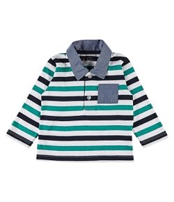 Camisa Polo Infantil Listrada - Tam 0 a 18 meses
