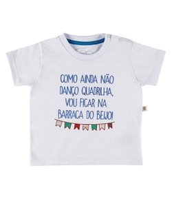 Camiseta Infantil Estampada - Tam 0 a 18 meses