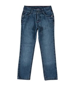 Calça Skinny Infantil em Jeans - Tam 4 a 14 