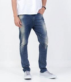 Calça Super  Skinny Masculina em Jeans 