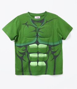 Camiseta Infantil Fantasia Hulk - Tam 4 a 12  