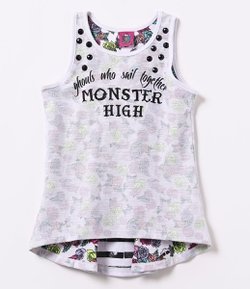 Blusa Infantil Estampa Monster High - Tam 6 a 14  