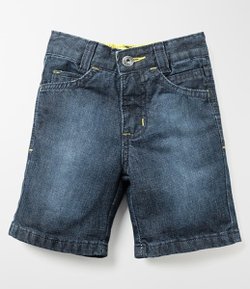 Bermuda Infantil em Jeans - Tam 1 a 4  