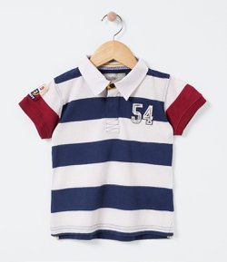 Camiseta Polo Infantil Listrada - Tam 1 a 4 