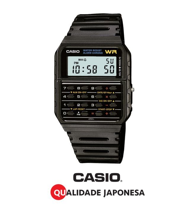 Relógio Masculino Casio CA 53W 1Z Digital - Cor: Cinza - Tamanho: U