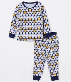Pijama Infantil Estampado - Tam 1 a 6 