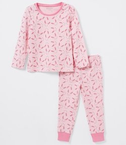 Pijama Infantil Estampado - Tam 1 a 6 