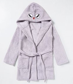 Robe Infantil em Fleece com Capuz - 2 a 12 anos