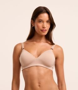 Sutiã Base Básico em Microfibra com Bojo sem Aro e sem Costura TriFil