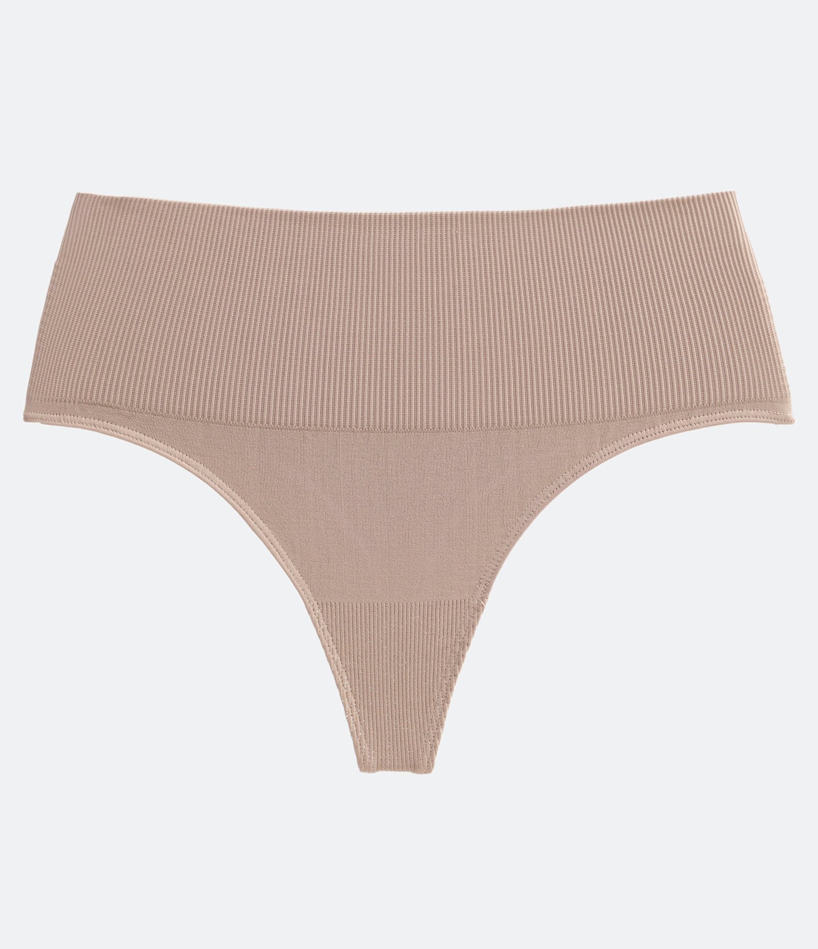 Calcinha Redutora Fio Básica em Microfibra com Cós Canelado Trifil Bege 6