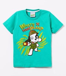 Camiseta Infantil Estampa Doki - Tam 1 a 4 