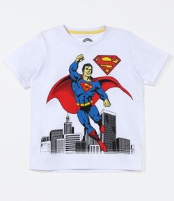 Camiseta Infantil com Estampa Superman - Tam 2 a 14 