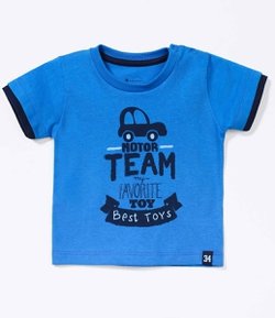 Camiseta Infantil com Estampa - Tam 0 a 18 meses