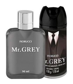 Kit Fiorucci Mr Grey Masculino + Desodorante Aerosol 