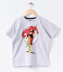 Camiseta Infantil com Estampa The Flash - Tam 2 a 14 