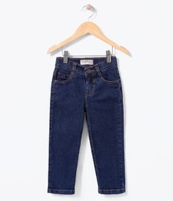 Calça Slim Infantil em Jeans - Tam 1 a 4