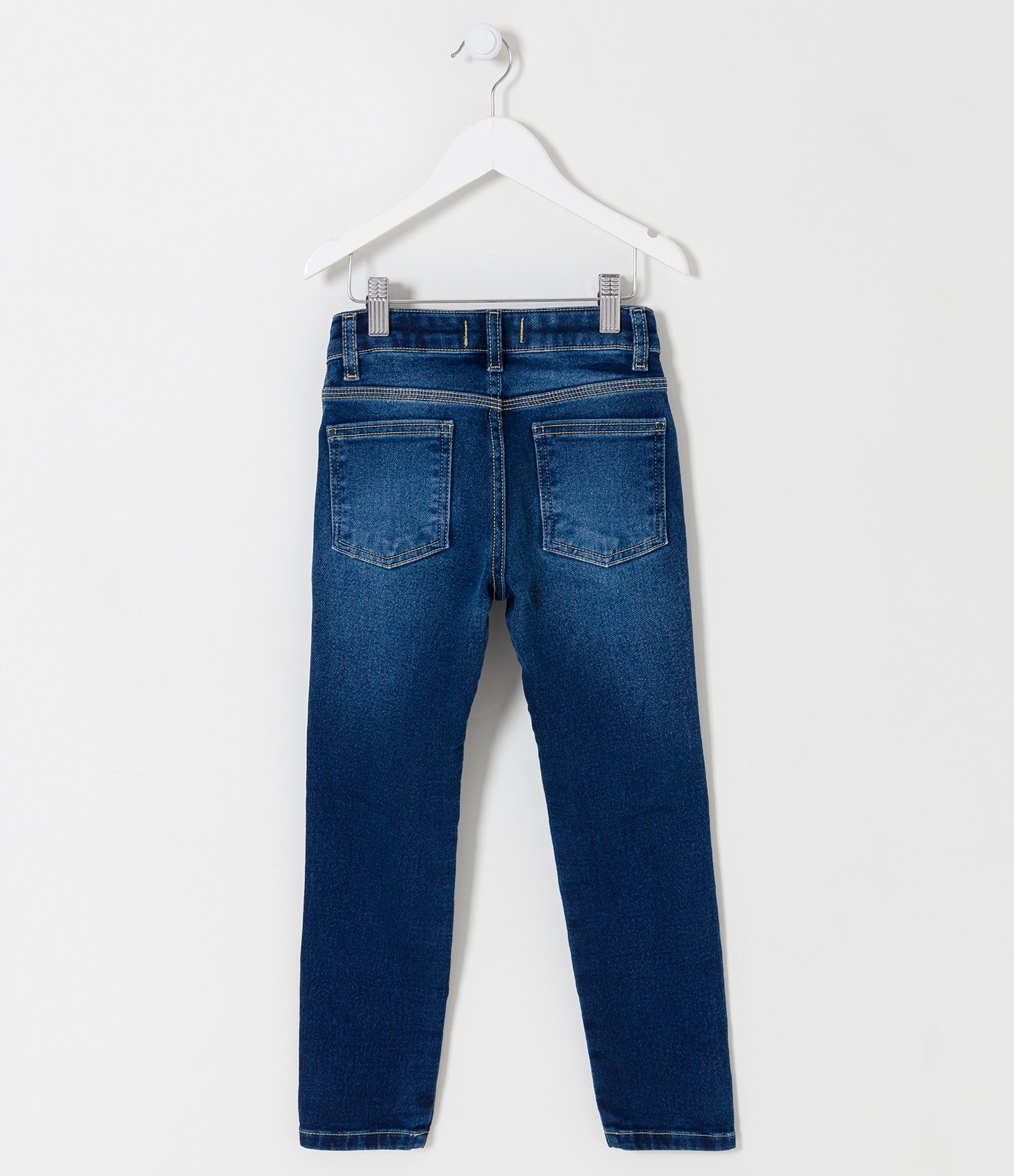 Calça Skinny Infantil em Jeans Super Cmforto - Tam 4 a 14 anos Azul 2