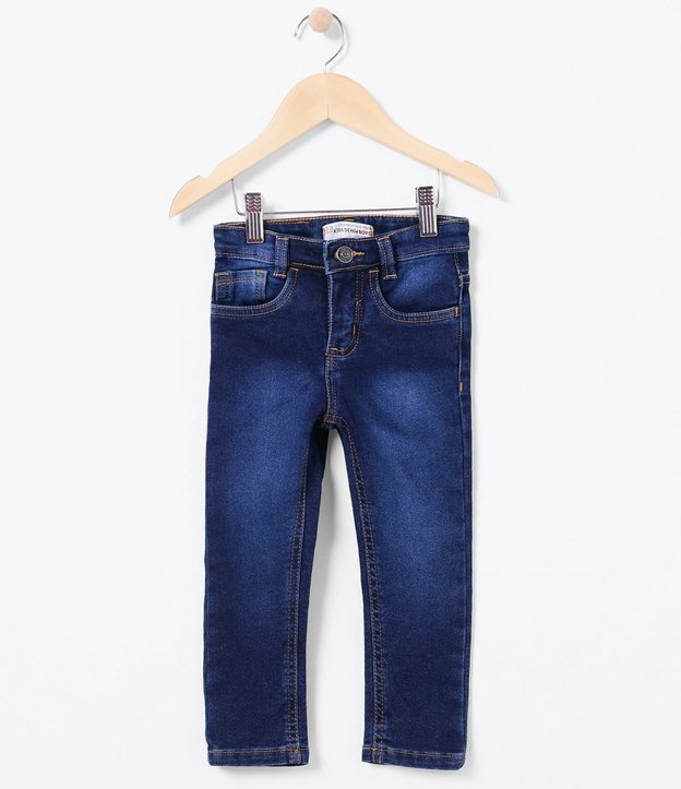 Calça Infantil em Jeans Comfy - Tam 1 a 4  anos Azul 1
