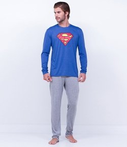 Pijama Masculino com Estampa Super Homem