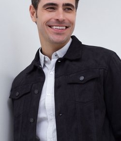 jaqueta suede renner