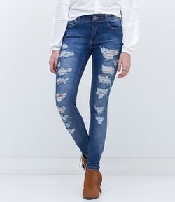 Calça Super Skinny em Jeans