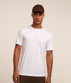 Camiseta Esportiva Básica com Proteção UV e Manga Curta