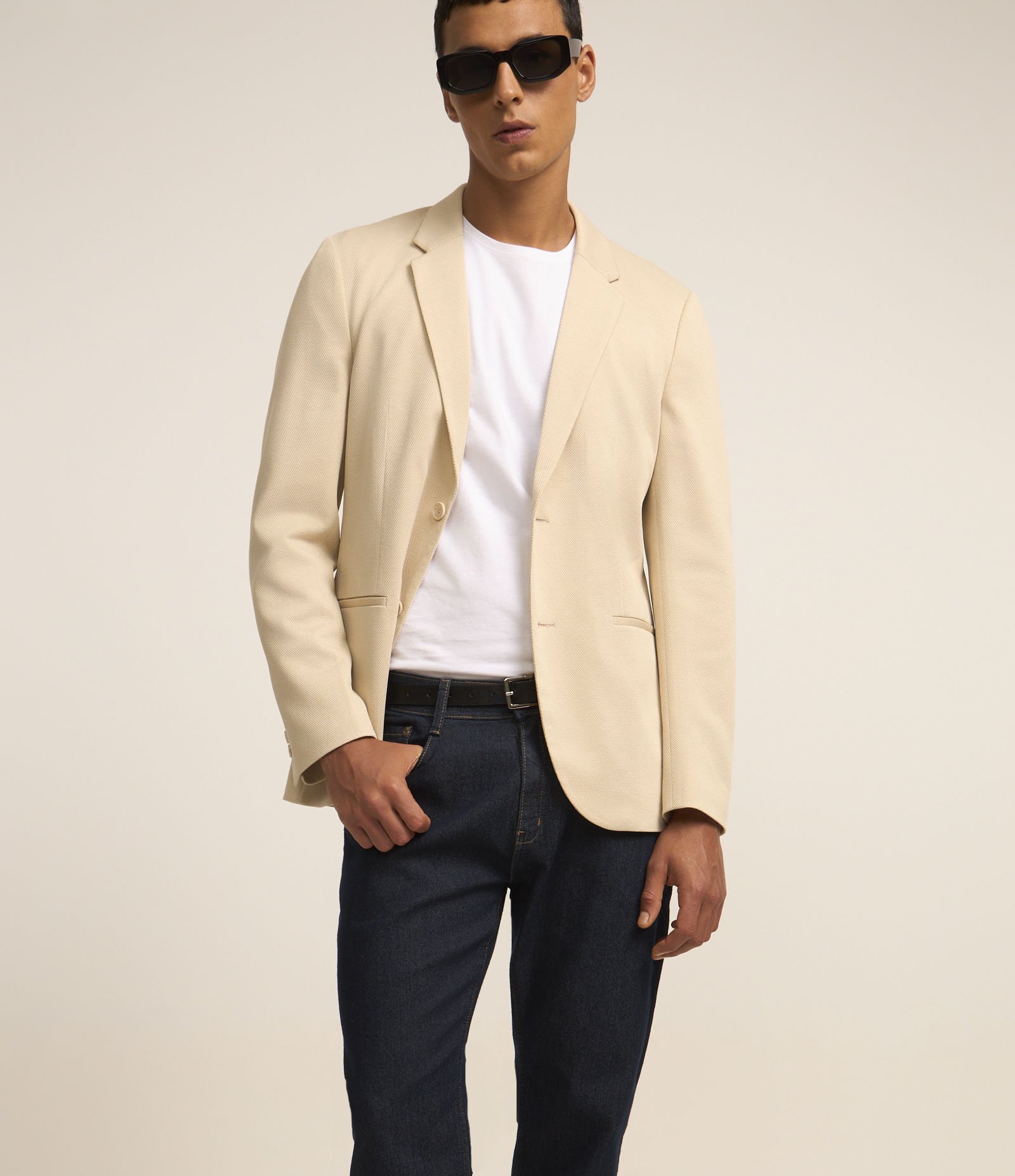 Calça Slim Jeans com Elastano e Pesponto Contrastante Preto 3