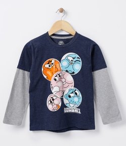 Camiseta Infantil com Estampa Gumball - Tam 4 a 12 