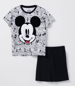 Pijama Infantil com Estampa Mickey - Tam 1 a 4 