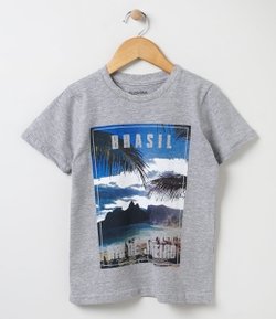 Camiseta Infantil com Estampa - Tam 4 a 14  