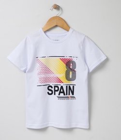 Camiseta Infantil com Estampa - Tam 4 a 14  