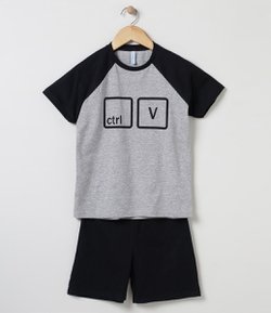 Pijama Infantil com Estampa - Tam 2 a 12 