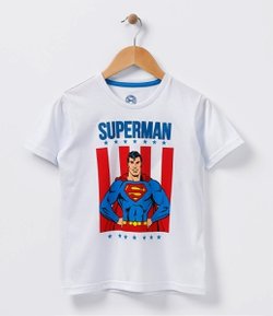 Camiseta Infantil com Estampa Super Homem - Tam 2 a 14 