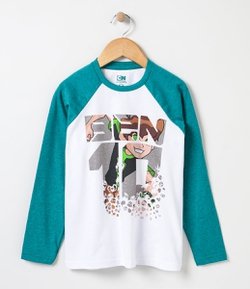 Camiseta Infantil com Estampa Ben 10 - Tam 4 a 10 