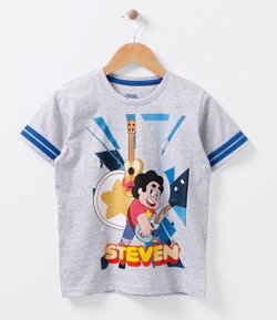 Camiseta Infantil com Estampa Steven Universo - Tam 4 a 12 
